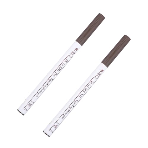 WEKADRIN 2stücke Vierzackiger Microblading-augenbrauenstift Mit Mikrogabelspitze Für Natürlich Aussehende Anhaltende Augenbrauen Wasserfest Und Schnelltrocknend von WEKADRIN