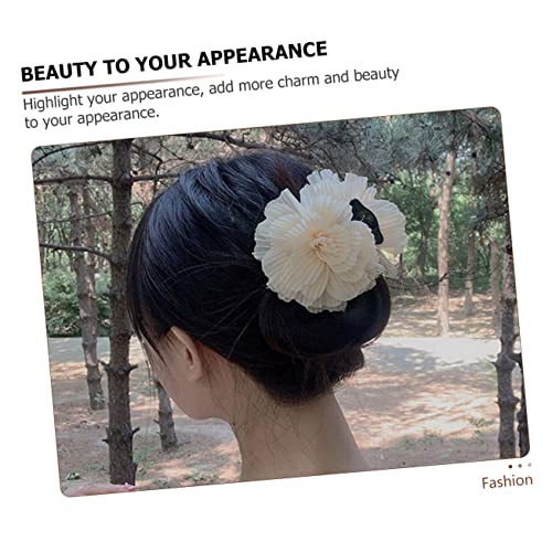WEKADRIN 2 Stück Vintage Französischer Haarklammer mit Blumen Design Leichter Kunststoff Haargreifer für Damen Eleganter Haarschmuck für Alltag Party Arbeit und Festliche Anlässe von WEKADRIN