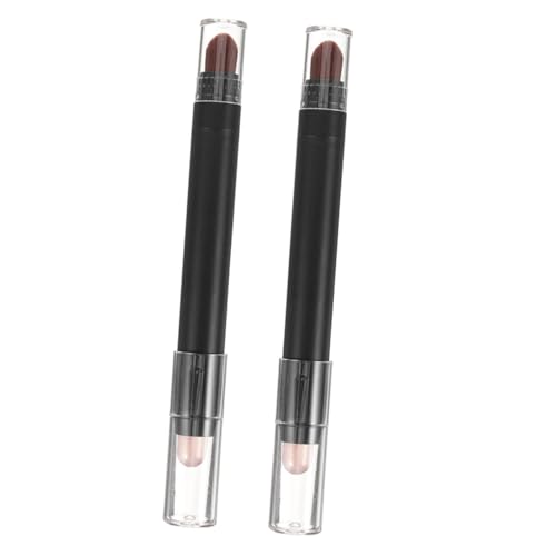 WEKADRIN 2 Stück Zweifarbiger Lidschattenstift mit Dual End Make Up Pinsel Wasserfest Langlebig Leicht Aufzutragen für Kleine Augen Party und Beauty Salon Anwendung von WEKADRIN