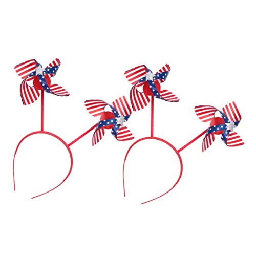 WEKADRIN 2 Stück Windmühlen-haarreifen Kopfschmuck Zum Unabhängigkeitstag Foto-requisiten Sicher Und Bezaubernd Party Und Festival von WEKADRIN