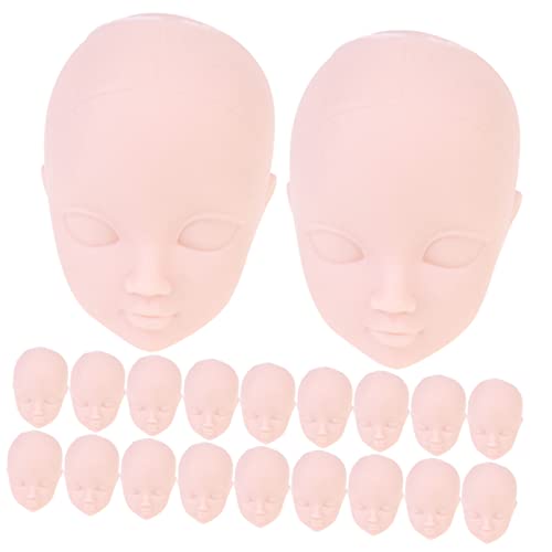 WEKADRIN 20 Stück Puppenköpfe zum Make Up Miniatur Köpfe für Bastelprojekte DIY Puppenherstellung Fotodekoration und für Friseure für Kreative Bastelarbeiten von WEKADRIN