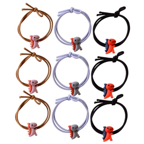 WEKADRIN 20 Stück Teiliges Dinosaurier Haargummi für Niedliche Elastische Haarbänder mit Einfachem Design Rutschfeste Gummibänder für Mädchen Vielseitiger Haarschmuck Zufällige Farbe von WEKADRIN