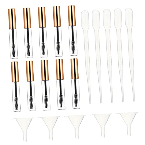 WEKADRIN 20 Stück Teiliges Leere Mascara Tubes mit Trichter und Pipetten aus Langlebigem Auslaufsicherer Eyelash Behälter für DIY Wimpernöl Aufbewahrung und Einfache Anwendung von WEKADRIN