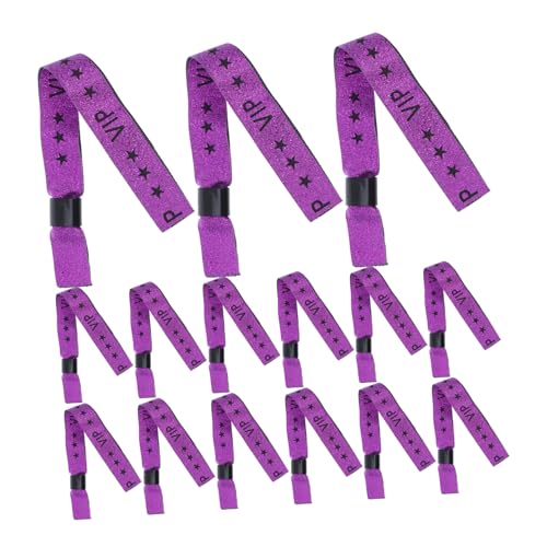 WEKADRIN 20 Stück Vip Stoffarmbänder Langlebig Leicht Party Konzert Club Festival Eintrittsarmbänder in für Veranstaltungszugang von WEKADRIN