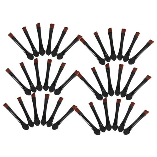 WEKADRIN 20stücke Doppelter Lidschatten Schwamm- Und Augenbrauenpinsel Praktisches Make-up Werkzeug Für Präzise Augenbrauen Und Lidschatten-anwendung von WEKADRIN