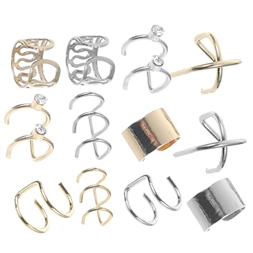 WEKADRIN 24 Stück Ohr Verschiedene Stile Clip Ohrringe für Männer Piercing Ohrstecker für Freizeit und Besondere Anlässe von WEKADRIN