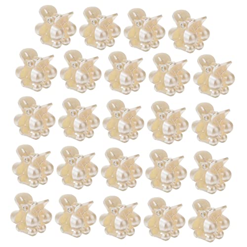 WEKADRIN 24stücke Mini-haarspangen Perlen-schmetterlings-haarspangen Für Mädchen Kreative Haarschmuck-accessoires Für Verschiedene Anlässe von WEKADRIN