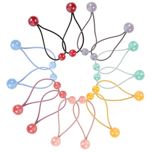 WEKADRIN 28stücke Elastische Haarseile Mit Doppelkugeln Für Kleinkinder Haargummis Haarseile Für Mädchen Haargummis Für Junge Mädchen von WEKADRIN