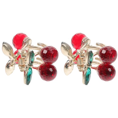WEKADRIN 2stücke Kawaii Cherry Haarclips Aus Haarklammern Für Mädchen Süße Haaraccessoires Für Alltagsfrisuren Und Kreative Styles von WEKADRIN
