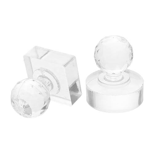 WEKADRIN 2stücke Quad Und Rund Formen Lidschattenstempel Leere Make-up-behälter Reparatur Von Lidschattenpaletten Stempel Für Gepressten Puder Leere Lidschattenboxen Make-up-werkzeug Lidsch von WEKADRIN