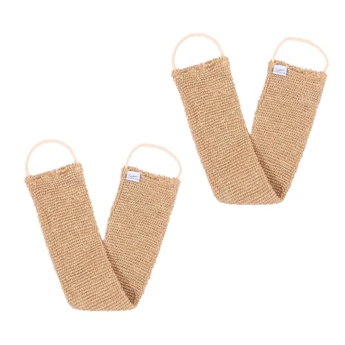 WEKADRIN Reise-rückenschrubber Jute-peeling Ramie-handtuch Rückenschrubbergurt Badetuchgürtel von WEKADRIN