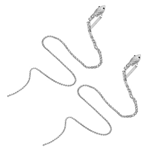 WEKADRIN 2stücke Haarnadeln Im Schlangen-design Mit Funkelnden Strasssteinen Haarschmuck Für Mädchen Und Eleganter Haarclip Für Hochzeiten Partys Und Alltag von WEKADRIN