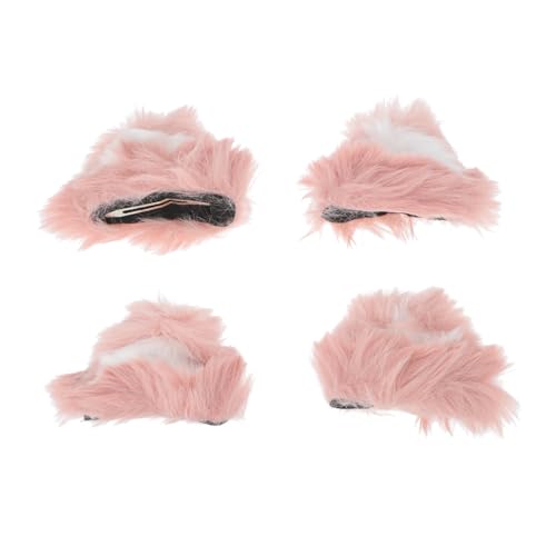 WEKADRIN 2paare Katzenohren Clips Zum Anklipsen Pelzige Ohrhaarschmuck Für Mädchen Party Dekoration Cosplay Kopfstück Haardekoration Versorgung von WEKADRIN