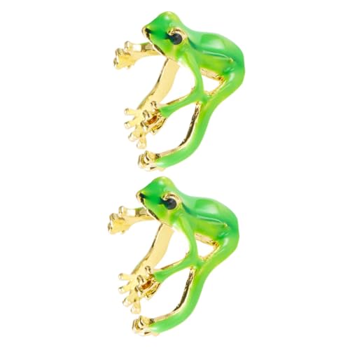 WEKADRIN 2stücke Froschring Set Verstellbare Offene Froschringe Für Damen Süßer Tierring Aus Legierung Vielseitiges Schmuckstück Für Alltag Und Partys von WEKADRIN