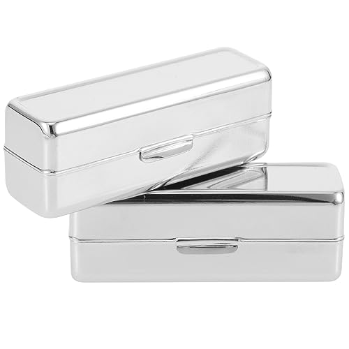 WEKADRIN 2stücke Lippenstift-organizer Mit Spiegel Tragbar Langlebiges Material Retro-design Platz Für Lippenstift Lipgloss Ätherische Ölroller Oder Lippenbalsam von WEKADRIN