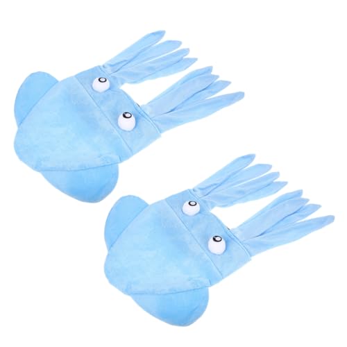 WEKADRIN 2stücke Lustiger Meeresbewohner Hut Für Erwachsene Verrückter Kostümhut Für Festivalpartys Kreative Spaßhüte Für Cosplay-requisiten Und Meerestierthemen von WEKADRIN