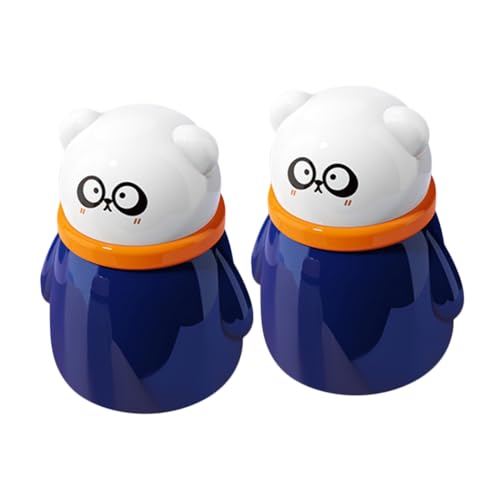 WEKADRIN 2stücke Puderquastenbehälter Mit Talkumpuderbox Weichem Quasten Für Junge Mädchen Hautpflege Nachfüllbar Tragbar Für Reisen Leicht Zu Reinigen Rutschfester Boden von WEKADRIN