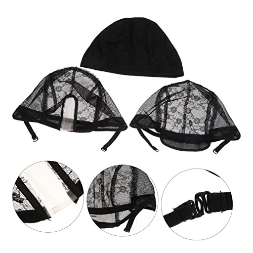 WEKADRIN 3 STÜCKE Teiliges Elastisches Haarnetz Förmiges Netzcap Perückennetz Atmungsaktiv Leicht Dehnbar für Frauen Männer und Komfortabel und Vielseitig Einsetzbar von WEKADRIN
