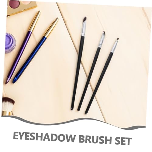 WEKADRIN 3stücke Lidschatten-verblendpinsel Flachem Eyeliner-pinsel Und Lidschatten-schwammpinsel-sets in Etui Für Augen-make-up Konturpinsel Für Augen Und -applikatorpinsel WEKADRIN 3stücke Lidschatten-verblendpinsel Flachem Eyeliner-pinsel Und Lidschatten-schwammpinsel-sets in Etui Für Augen-make-up Konturpinsel Für Augen Und -applikatorpinsel von WEKADRIN