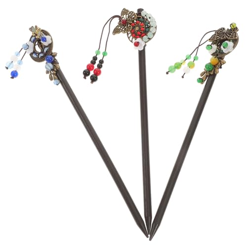WEKADRIN 3 Stück Ethnischer Haarschmuck Haarspangen mit Quaste Damen Haarnadel für Lange Haare Chinesischer Stil Klassischer Haarschmuck Damen von WEKADRIN
