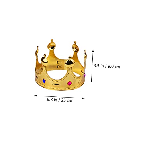 WEKADRIN 3 Stück Teiliges Goldene Mädchen Tiara Stirnbänder Leicht Elegant Für Geburtstagsfeiern Kostüm Party Tanzfest von WEKADRIN