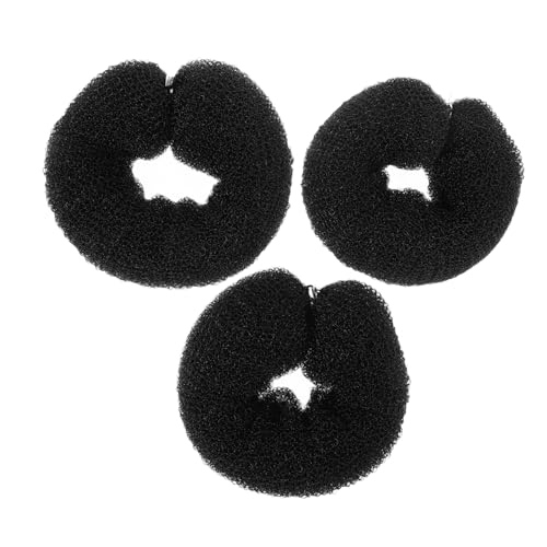 WEKADRIN 3 Stück Teiliges Haar Dutt Leichtes Modisches Haarschmuck Accessoire für Frauen Vielseitiges Flecht Dutt Werkzeug in Schwarz Komfortabel und Stilvoll von WEKADRIN