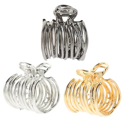 WEKADRIN 3 Stück Teiliges Haarklammern für Frauen Kleine Haarklammern aus Robustem Langlebige Haarspangen für Dicken und Feinen Haarknoten Modische Haaraccessoires für Teenager und Damen von WEKADRIN