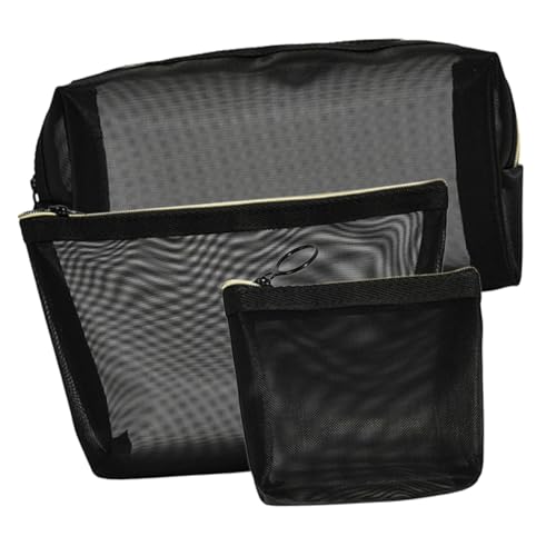 WEKADRIN 3 Stück Teiliges Kosmetiktaschen aus Netzstoff Transparente Leichte Reise Kulturbeutel Multifunktionale Langlebige Make Up Taschen für Frauen Praktische Aufbewahrungstaschen für von WEKADRIN