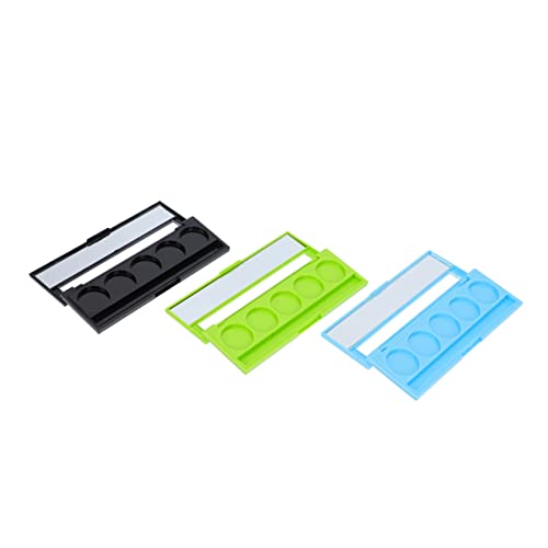WEKADRIN 3-teiliges Stilvolles Etui Mit Fächern Für Lidschatten Und Lippenstift Aufbewahrungsschalen Mit Mehreren Fächern von WEKADRIN