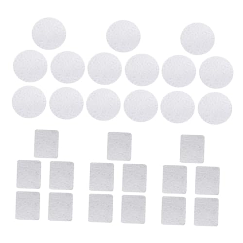 WEKADRIN 30 Stück Metallaufkleber für Lidschattenpalette Runde und Quadratische Metallplättchen Robuste DIY Metall Sticker Geeignet für Magnetische Make Up Paletten Praktische von WEKADRIN