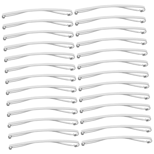 WEKADRIN 30 Stück Teiliges Französische Metall Haarspangen Langlebige Rutschfeste Single Prong Clips für DIY Haarschmuck Handgemachte Accessoires Geeignet für Frauen Mädchen und von WEKADRIN