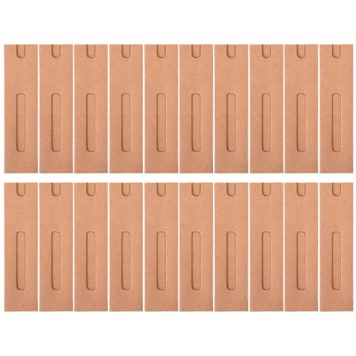 WEKADRIN 30 Stück Teiliges Kraftpapier Pen Sleeve mit Fenster Faltbare Stifthüllen für Einzelstifte Nachhaltige Geschenkverpackung Praktische Stiftaufbewahrung für Schule und Büro von WEKADRIN