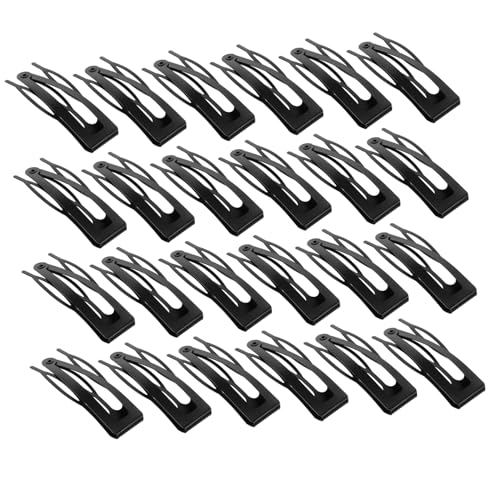 WEKADRIN 30 Stück Teiliges Metall Snap Clips für Mädchen Süße Haarklammern Vielseitige Haarschmuck accessoires für Alltag Geburtstag Cosplay Praktische Styling tools Schwarz von WEKADRIN