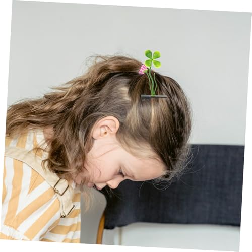 WEKADRIN 30 Stück Teiliges Vierblättrige Kleeblatt haarspangen Kunststoff Süße Grüne Pflanzendesigns Fester Sitz für Haartypen Vielseitig Einsetzbar als Haarschmuck für Mädchen und Damen von WEKADRIN
