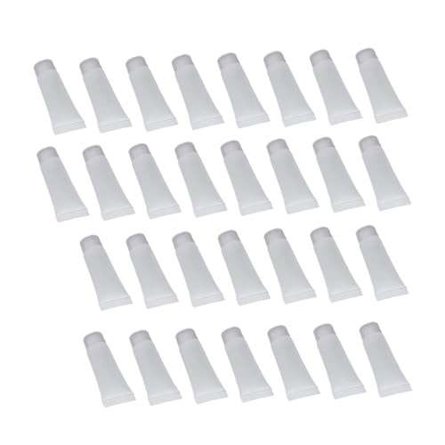 WEKADRIN 30 Teiliges Reise mit Frosted Squeeze Flaschen Wiederverwendbare Kosmetikbehälter für Flüssigkeiten Auslaufsichere Subpackaging Tuben für Gesichtsreiniger und Handcreme Leicht von WEKADRIN