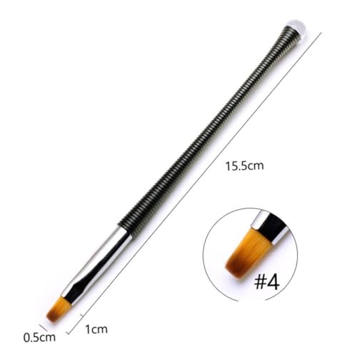 WEKADRIN 3Stücke Nagelkunst Stifte Maniküre Pinsel für UV Gel Präzise Malpinsel Schwarz für Professionelle und Persönliche Anwendungen von WEKADRIN