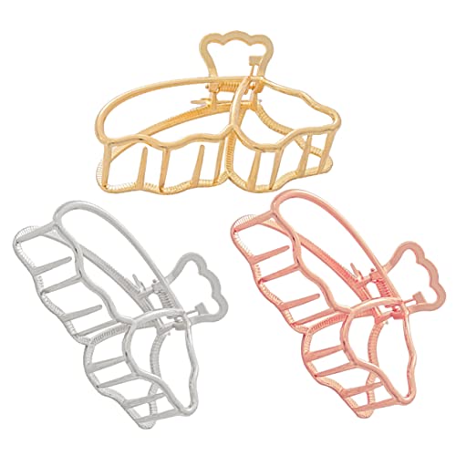 WEKADRIN 3stücke Schmetterlings-haarspangen Für Frauen Haarklammern Mit Schmetterlings-design Rutschfeste Clips Aus Elegant Und Für Tägliche Frisuren Und Geschenke von WEKADRIN