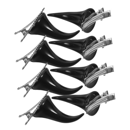 WEKADRIN 4 Paare Teufelshörner Haarclips Halloween Haarschmuck für Damen Kreative Hörner Haarspangen Langlebig und Strapazierfähig Accessoires für Party Fotorequisiten von WEKADRIN