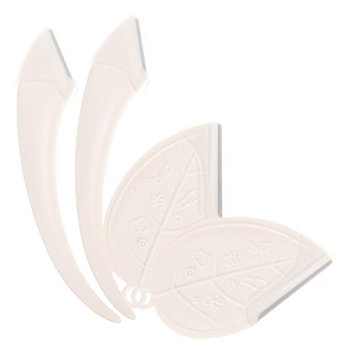 WEKADRIN 4 Stück Clipper Bausatz Männer Trimmer Schermaschinen Wimperntusche Gesicht Augenbrauen Färben Gestalter Rostfrei Augenbrauen Rasierer Rasierapparat Kamm Ende 4 Chrom-makroklingen von WEKADRIN