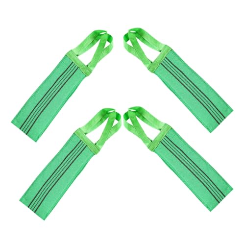 WEKADRIN 4 Stück Exfolierendes Duschhandtuch Doppelseitiger Langer Rückenschrubber Sanftes Peeling Badetuch für Männer und Frauen Hautfreundlich Vielseitig Einsetzbar Gründliche Reinigung von WEKADRIN