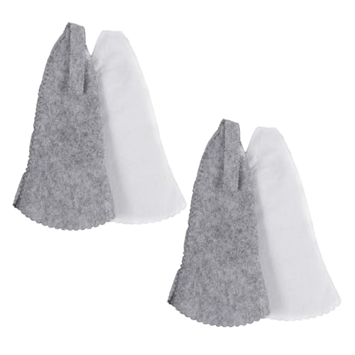 WEKADRIN 4 Stück Saunahut aus Saugfähigem Filz Atmungsaktive Dampfbad kappe für Damen und Herren Hitzeschützende Badekappe für Sauna und Dampfbad Praktische Kopfbedeckung mit Aufhängehilfe von WEKADRIN