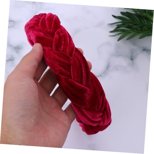 WEKADRIN 4 Stück Teiliges Damen Haarreifen aus Goldsamtenem Breites Geflochtenes Stirnband mit Kreuzdesign Eleganter Haarschmuck für Alltag und Besondere Anlässe Langlebig und Modisch von WEKADRIN