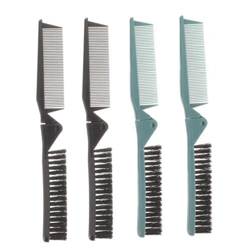 WEKADRIN 4 Stück Teiliges Faltbares Haar Kompakt Tragbar für Damen Kleine Reise-kämme zum Entwirren und Stylen Geeignet für Haushalt und Salon von WEKADRIN