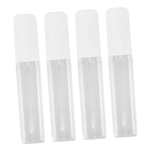 WEKADRIN 4stücke Frosted Lip Gloss Tubes Set Leere Kosmetikbehälter Für Lippenpflege Wiederverwendbare Tragbare Lippenstiftbehälter Für Anfänger Und Make-up-Liebhaber von WEKADRIN