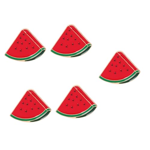 WEKADRIN 5 Stück Modische Wassermelonen-brosche Anstecknadel für Kleidung Cartoon-design Sicherer Kragenclip Dekorativ und Glatt Geeignet für Partys und Festliche Anlässe Hübsches von WEKADRIN