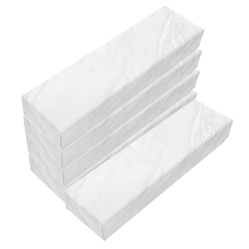 WEKADRIN 5 Stück Papier Stiftebox Geschenkbox Rechteckig Stifteetui Organizer für Kugelschreiber Füller Bleistifte Aufbewahrung Elegant Marmor von WEKADRIN
