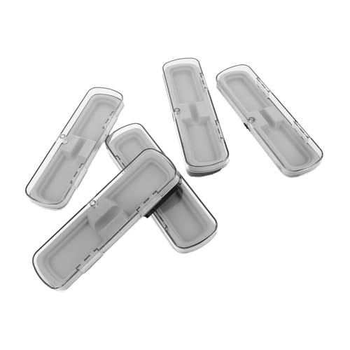 WEKADRIN 5 Stück Teiliges Transparentes Kunststoff-stifteetui Rechteckiges Pen Display Case Klarer Organizer für Büro Schule und Schreibtisch Vielseitig Einsetzbar und Übersichtlich von WEKADRIN