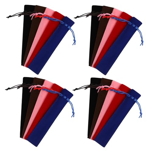 WEKADRIN 50 Stück Fleece -stiftbeutel Stifthalter Für Studenten Small Pencil Case Aufbewahrungsbox Für Stifte Lehrer Bleistifthalter Federmäppchen Ästhetik Etui Für Stifthalter Flanell von WEKADRIN