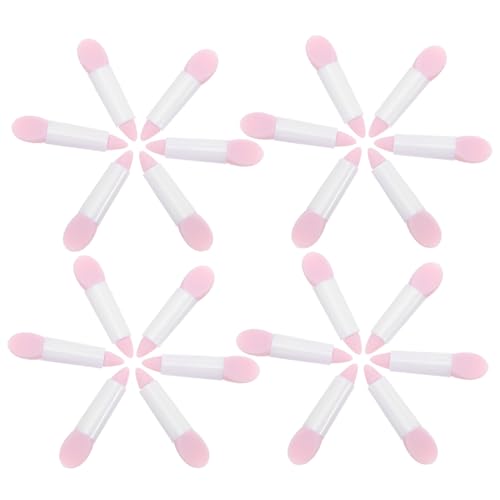 WEKADRIN 50 Stück Silikon Lippen und Augen Make Up Pinsel mit Glitzer Technologie Wiederverwendbarer Lippenmasken Applikator Präziser Lippenmasken Löffel Leichtes Beauty Tool für von WEKADRIN