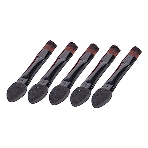 WEKADRIN 50 Stück Teiliges Doppelseitiges Lidschatten Schwamm Schwarz Weicher Blending Brush Starke Haftung Vielseitig für Verschiedene Make Up Looks für Frauen und Anfänger von WEKADRIN